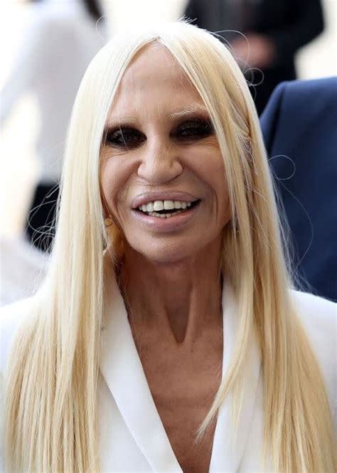 donatella versace früher heute|Donatella Versace face what happened.